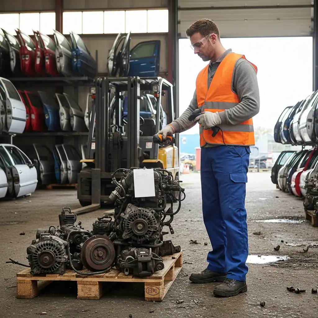 Orderpicker auto-onderdelen in dagdienst