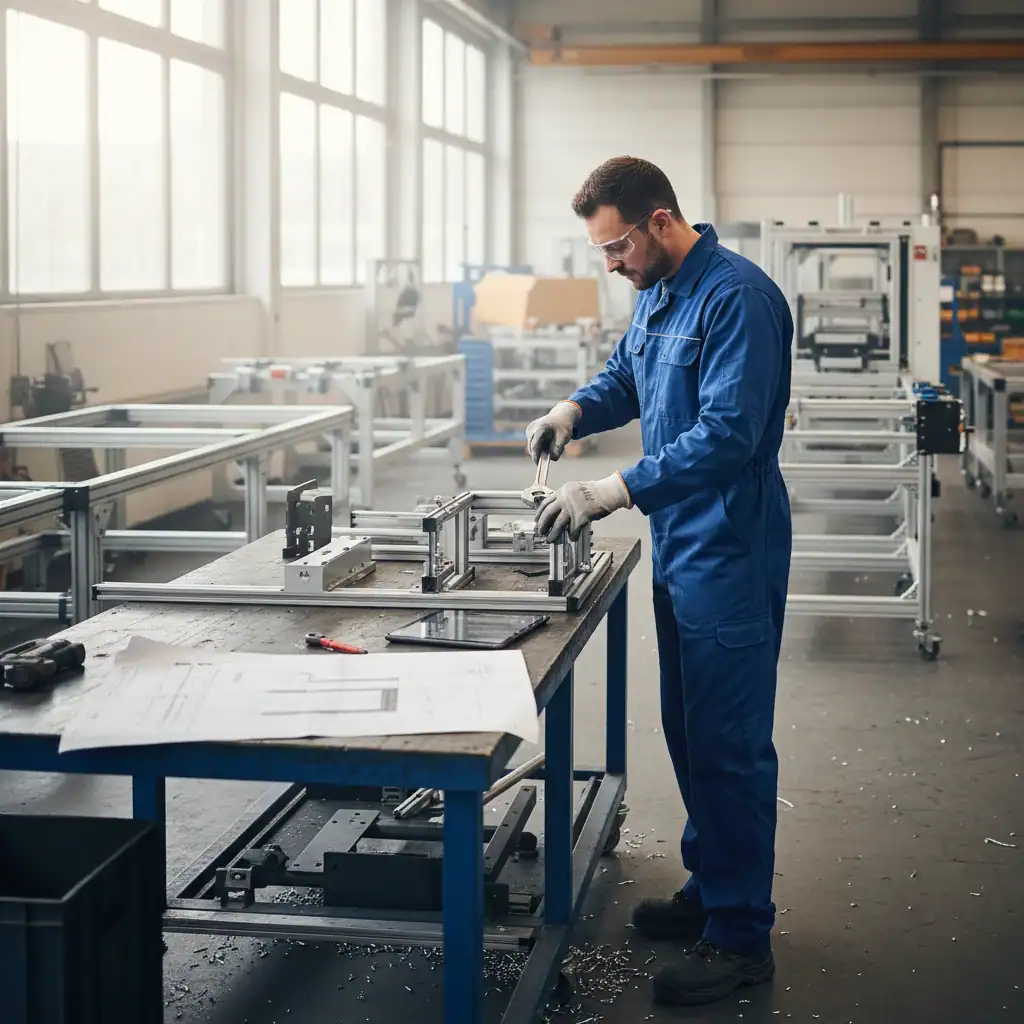 Gezellige Monteur Machinebouw