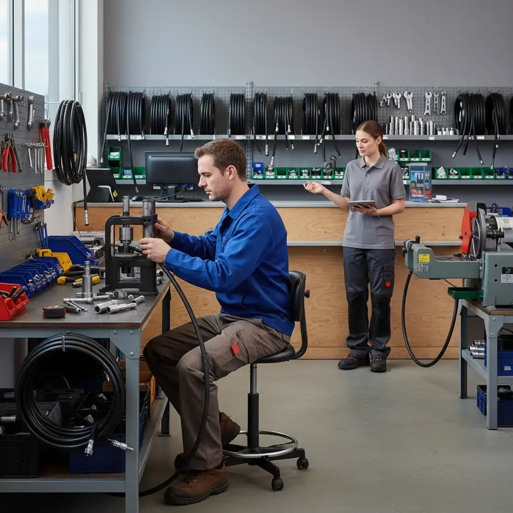 Hydroshop medewerker