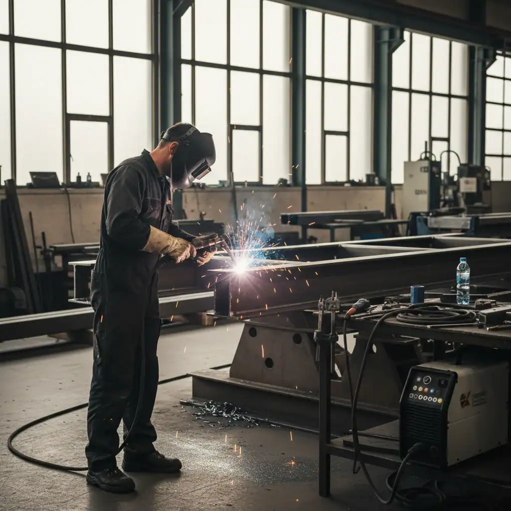 Leuke Constructiebankwerker en Lasser