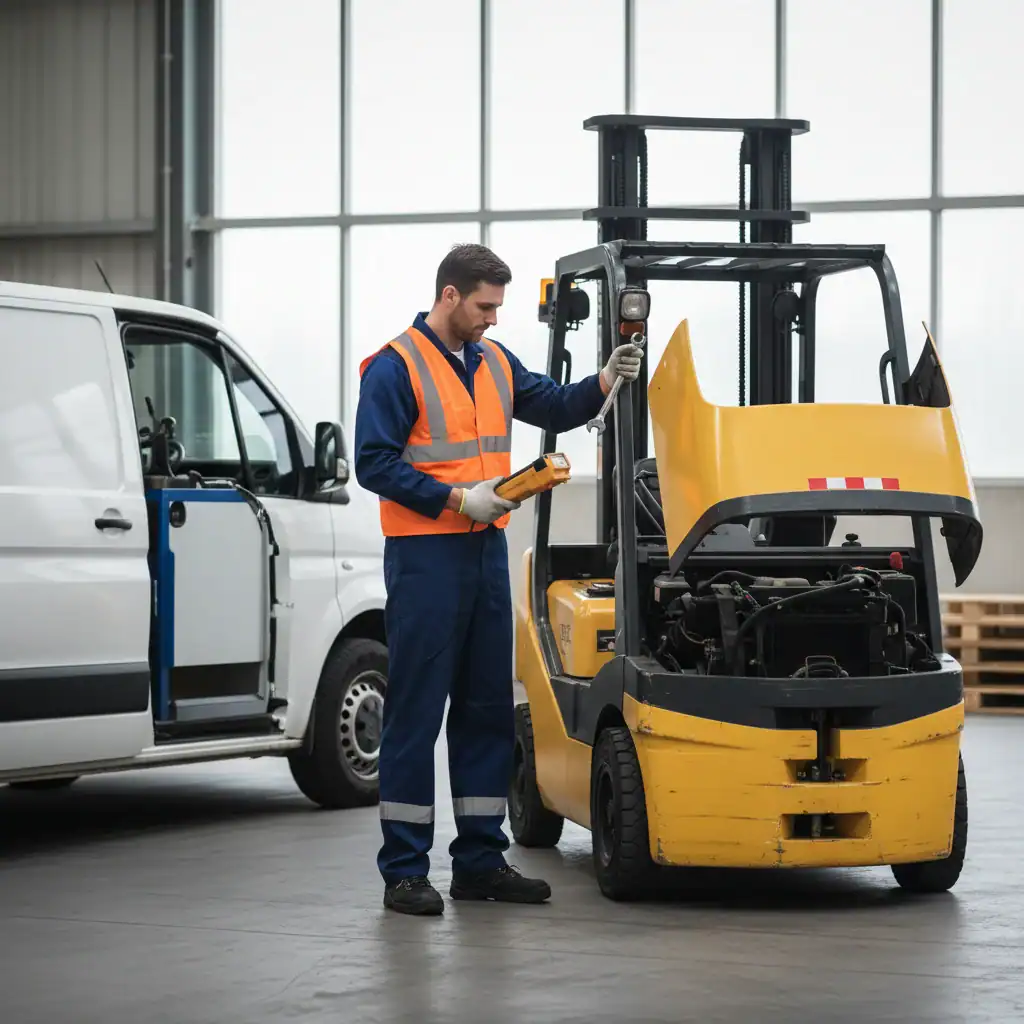 servicemonteur heftrucks | Eigen bus!