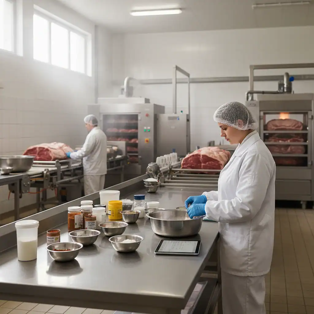 Inpak medewerker bacon & ham