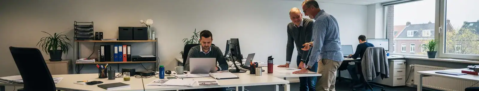 Werken op kantoor in Breda