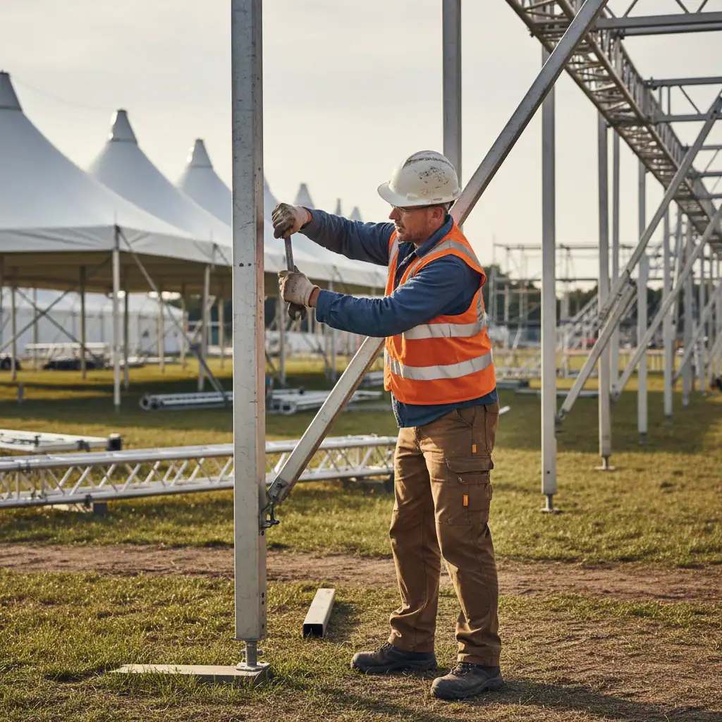 Voorman / Vrouw Tenten Op & Afbouw