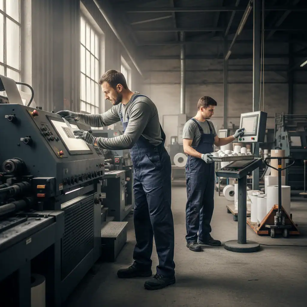 Operator drukmachine