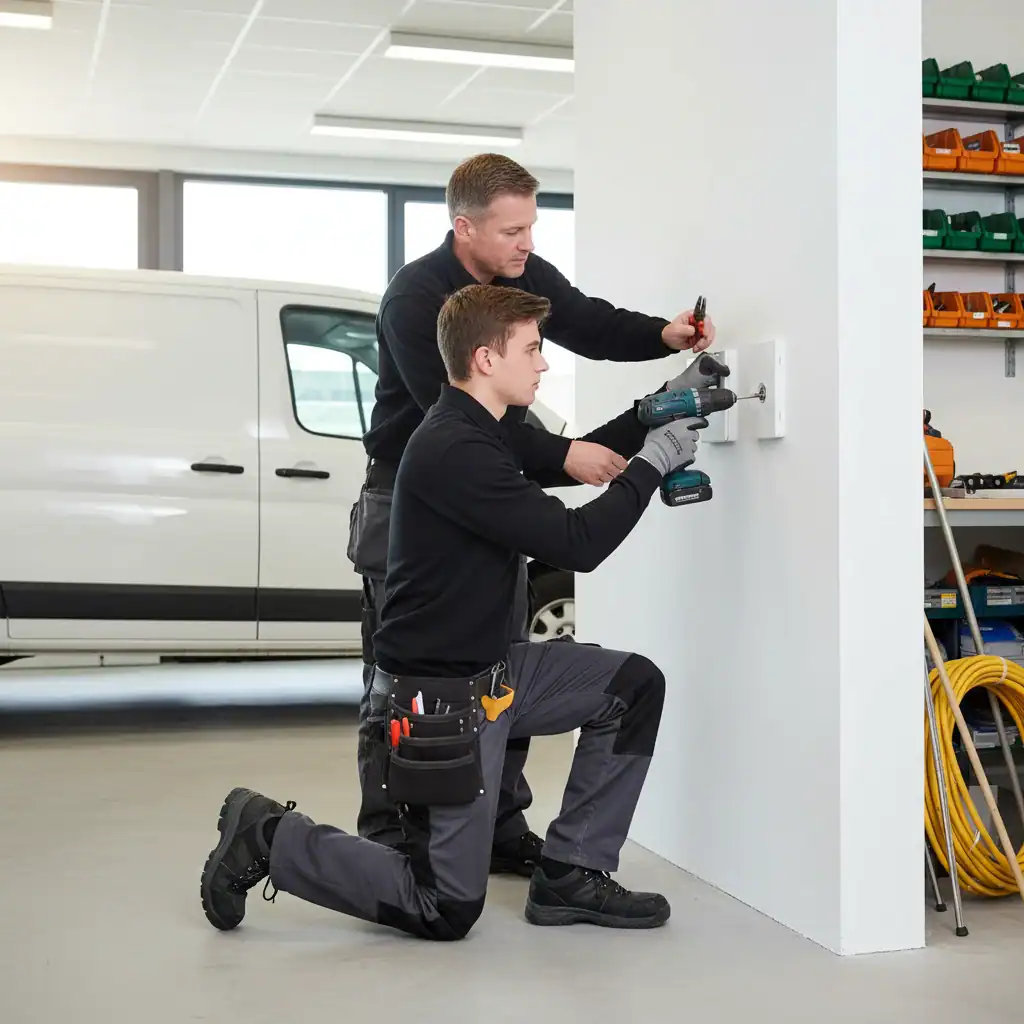 Junior beveiligingsmonteur | Bus van de zaak