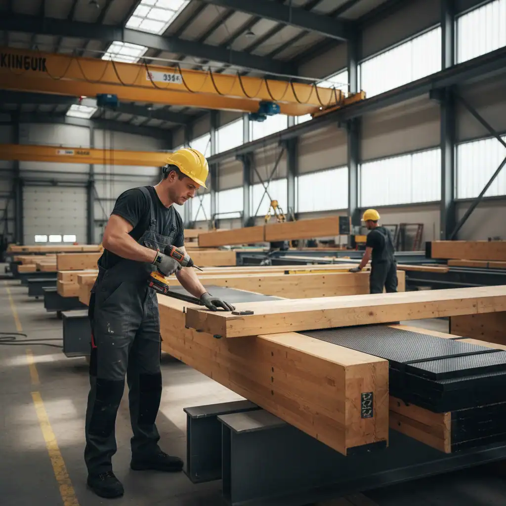 Machinaal houtbewerker bruggenbouw