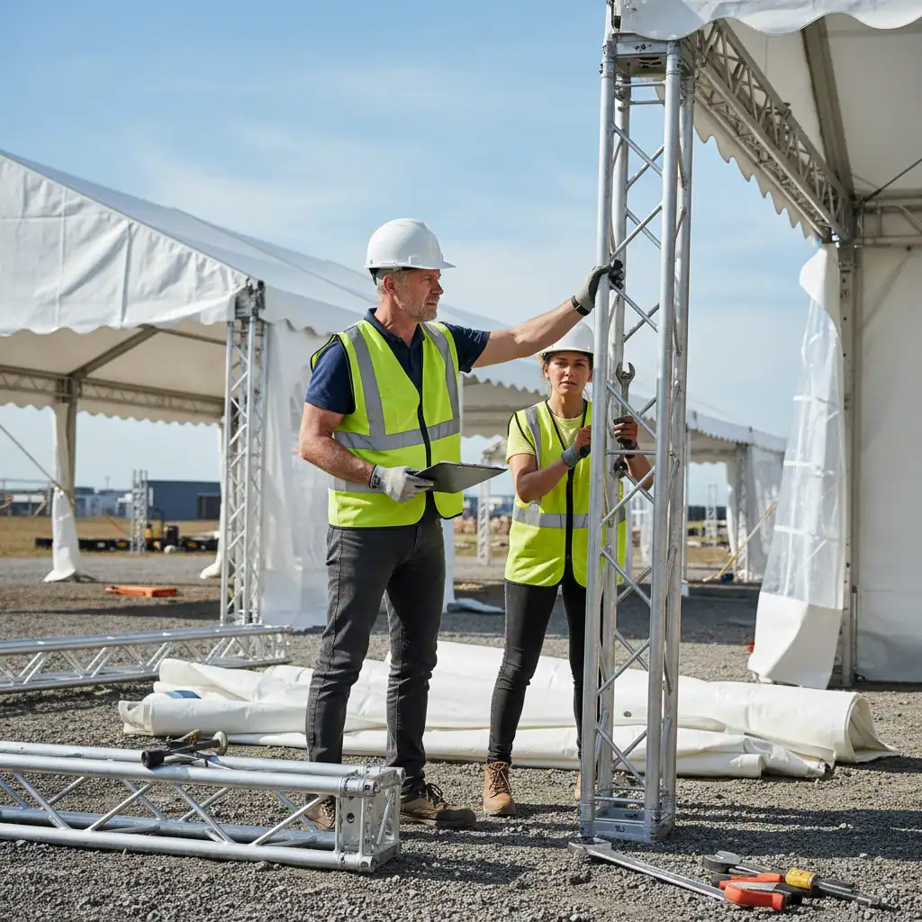 Voorman / Vrouw Tenten Op & Afbouw
