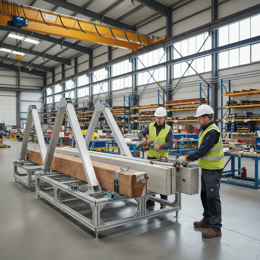 Machinaal houtbewerker bruggenbouw