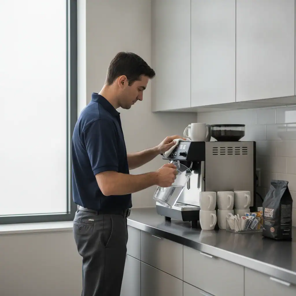 Zomerbaan koffieautomaten verzorgen