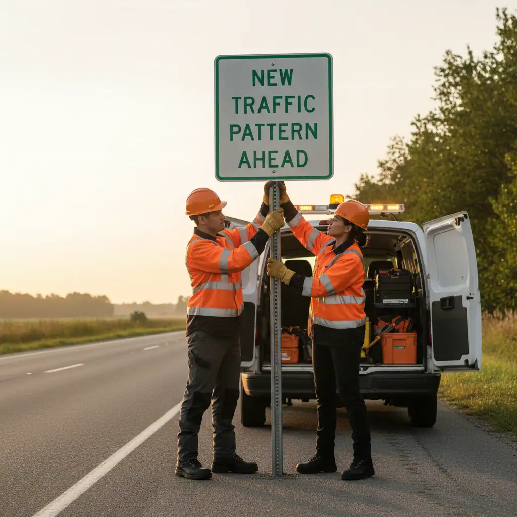 Chauffeur-monteur buitendienst verkeersmaterialen