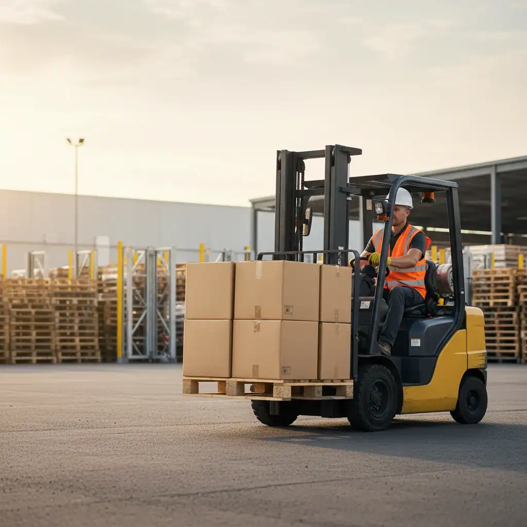 Werfmedewerker met heftruckcertificaat