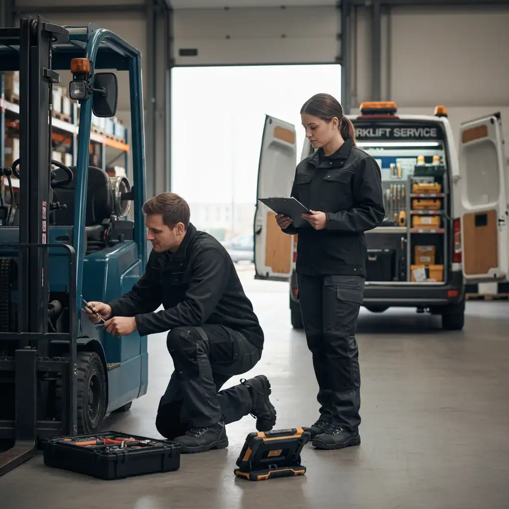 servicemonteur heftrucks | Eigen bus!
