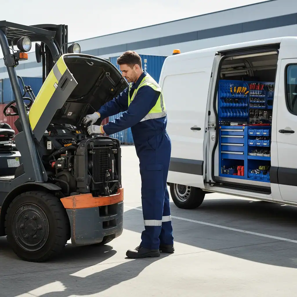 Servicemonteur heftrucks | Eigen bus!