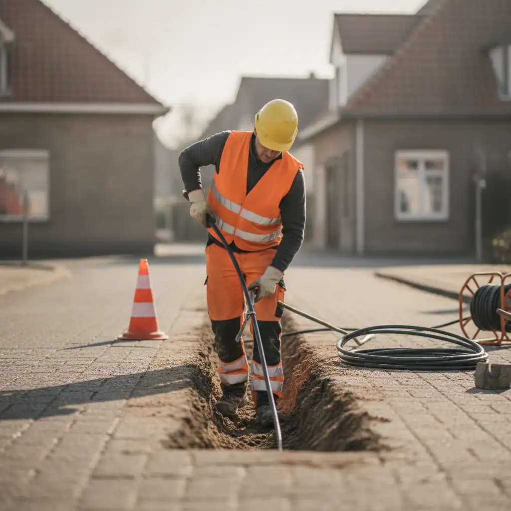 Grondwerker E-infra buitenwerk