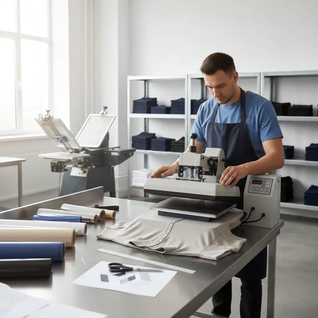 Kleding bedrukker voor bedrijfskleding