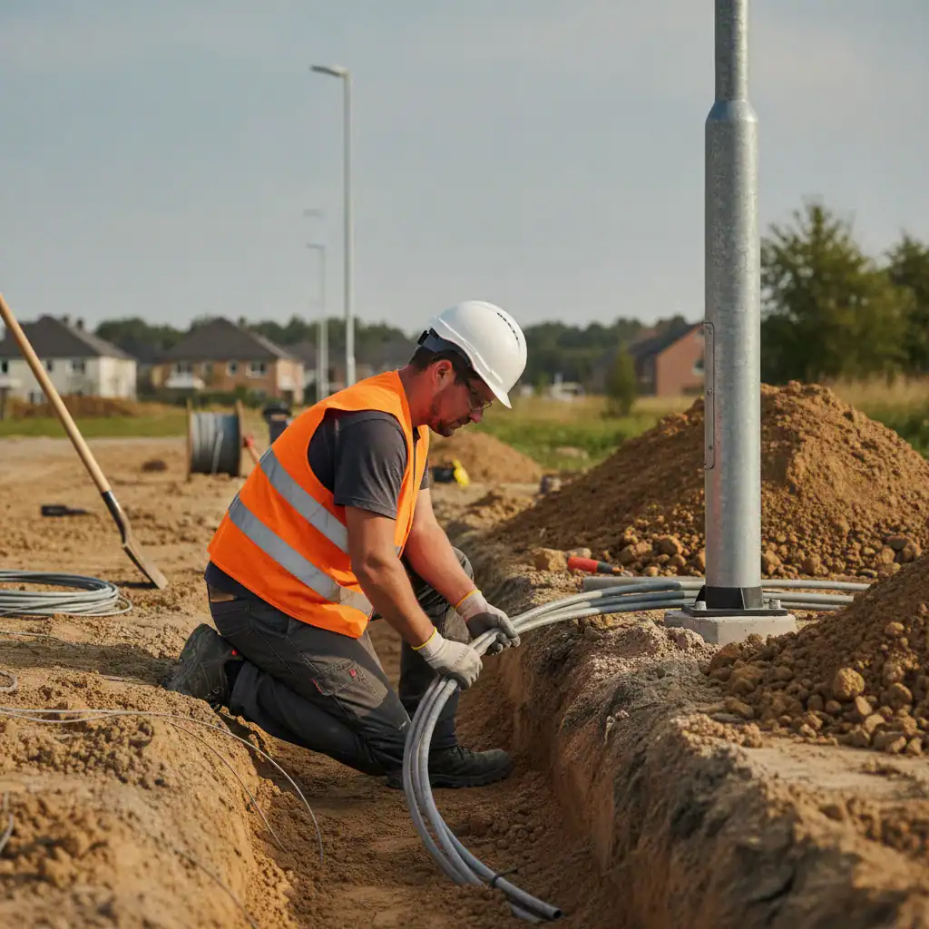 Grondwerker E-infra openbare verlichting