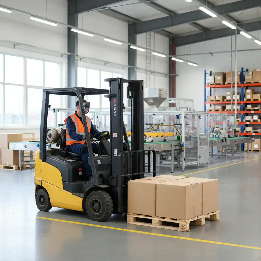 Pallets verplaatsen als heftruckchauffeur in Drachten