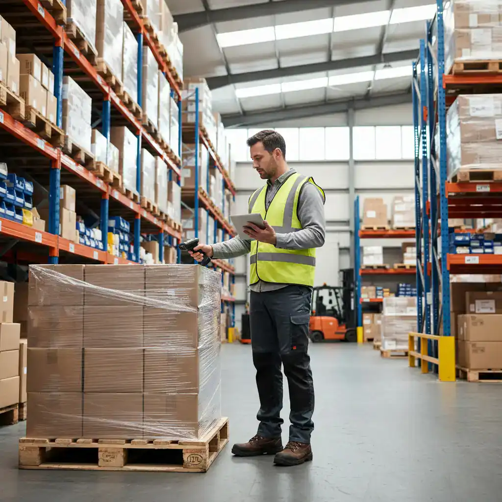 Magazijnmedewerker in Eindhoven scant een pallet