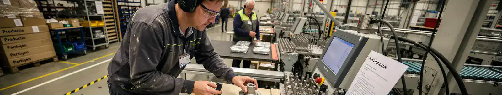 Productiehal bij werken in de industrie in de Drechtsteden