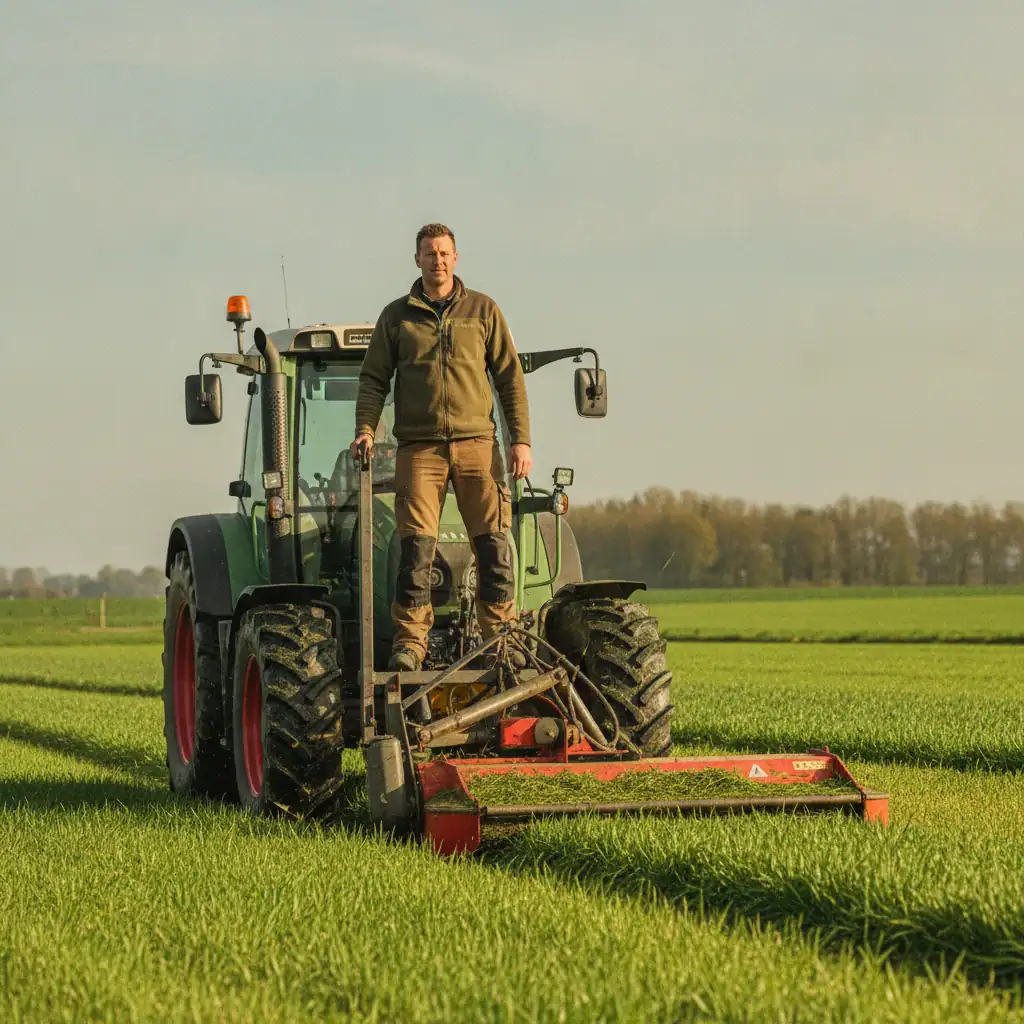 Tractorchauffeur maaiarm