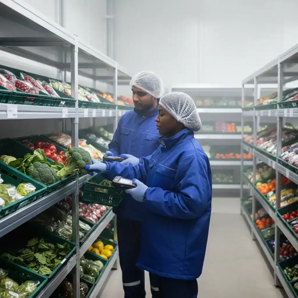 Vacatures logistiek in Westland: orderpickers controleren groente in een koele hal